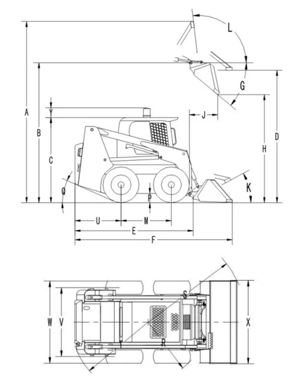 Колесный электропогрузчик с бортовым поворотом ST3090EV