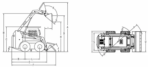 Мини-погрузчик с бортовым поворотом JC60