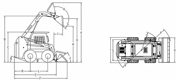 Мини-погрузчик с бортовым поворотом JC75