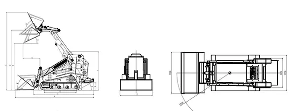 Мини-погрузчик с бортовым поворотом LY850