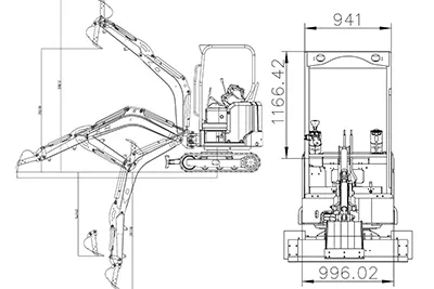 Гусеничный электрический мини-экскаватор KE20/25