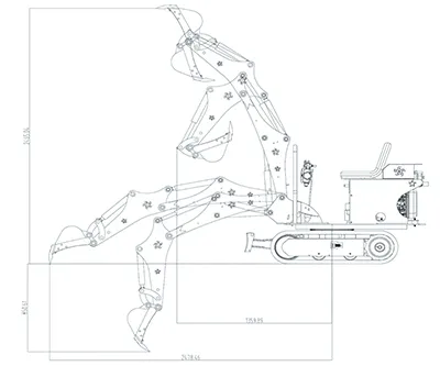 Гусеничный мини-экскаватор KV08
