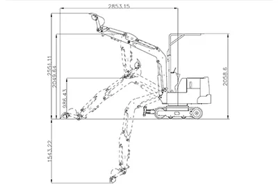 Гусеничный мини-экскаватор KV12/12Plus
